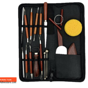 ست ابزار چوبی سفالگری و مجسمه‌سازی